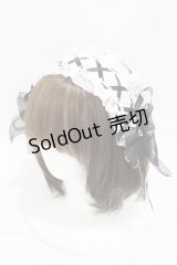 Snowdrop to Saint Maria（海外ロリータブランド） / シースルーレースヘッドドレス  オフ/ブラック H-25-07-24-1003-0-AC-NS-ZH