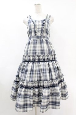 画像1: axes femme POETIQUE / シャーリングデザインワンピース M グレー H-25-07-24-1020-AX-OP-NS-ZH