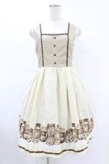 axes femme / アンティークパネル柄ワンピース M 生成り H-25-07-24-1022-AX-BL-NS-ZH
