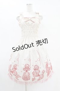 metamorphose / プードルプリントジャンパースカート（水玉） Free オフ/レッド H-25-07-24-1023-ME-OP-NS-ZH