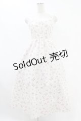 evelyn / 花柄レースワンピース Free オフ/ピンク H-25-07-24-1024-LO-OP-NS-ZH