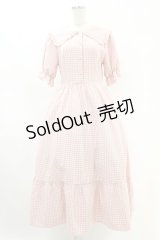 m petit by misako / AM*ギンガムCHKワンピース M ピンク H-25-07-24-1027-LO-OP-NS-ZH
