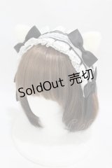 NOVESSEL / A'GEM/9 × .kom「NOVESSEL/リボンレースヘッドドレス  オフ/ブラック H-25-07-24-1004-0-AC-NS-ZH