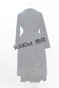画像2: an another angelus / フィットandフレアープリーツ使いワンピース Free NAVY H-25-07-24-1032-CA-OP-NS-ZH