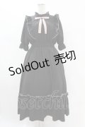 m petit by misako / NINA'SコラボAMハイショクメローワンピース L ブラック/ピンク H-25-07-24-1033-LO-OP-NS-ZH