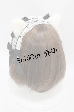 画像2: NOVESSEL / A'GEM/9 × .kom「NOVESSEL/リボンレースヘッドドレス  オフ/ブラック H-25-07-24-1004-0-AC-NS-ZH