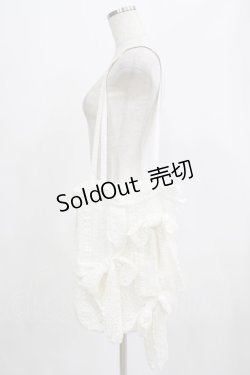画像1: merry jenny / りぼんのレーストートバッグ  オフホワイト H-25-07-24-065-LO-BG-KB-ZH