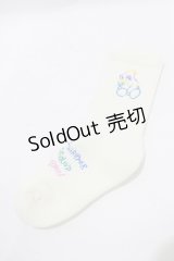 Candy Stripper / RIB SOCKS  オフホワイト H-25-07-24-071-PU-ZA-KB-ZH