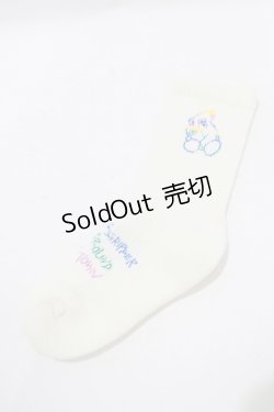 画像1: Candy Stripper / RIB SOCKS  オフホワイト H-25-07-24-071-PU-ZA-KB-ZH