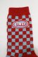 画像2: Candy Stripper / CND CHECKER SOCKS  レッド×ブルー H-25-07-24-072-PU-ZA-KB-ZH (2)