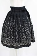 Jane Marple / ドット刺繍スカート  黒 H-25-07-24-014-JM-SK-KB-ZH