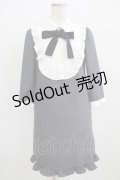 MILK / Frill Modish dress  チャコールグレー H-25-07-24-015-ML-OP-KB-ZH