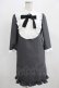 画像1: MILK / Frill Modish dress  チャコールグレー H-25-07-24-015-ML-OP-KB-ZH (1)
