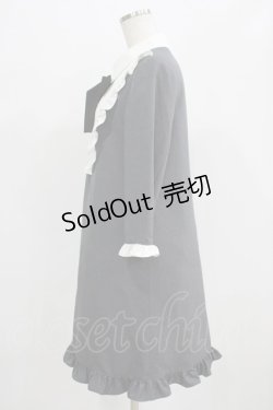 画像2: MILK / Frill Modish dress  チャコールグレー H-25-07-24-015-ML-OP-KB-ZH