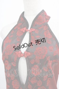 画像4: Qutie Frash / チャイナホルターチュニック  赤 H-25-07-24-027-QU-TO-KB-ZH
