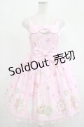 Angelic Pretty / ア・ラ・カルトティータイムおでかけジャンパースカート Free ピンク H-25-07-25-004-AP-OP-NS-ZH