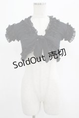 JESUS DIAMANTE / シフォンフリルボレロ Free ブラック H-25-07-25-042-JE-TO-NS-ZH