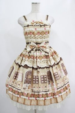 画像1: Angelic Pretty / Sweet Cream HouseジャンパースカートSet Free アイボリー H-25-07-25-005-AP-OP-NS-ZH