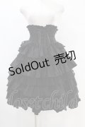 ATELIER PIERROT / Layered Petals Corset Skirt  ブラック H-25-07-25-1027-EL-SK-KB-ZH