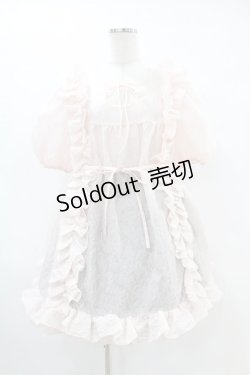 画像1: pain / フリルパフワンピース FREE ピンク H-25-07-25-1033-0-OP-KB-ZH