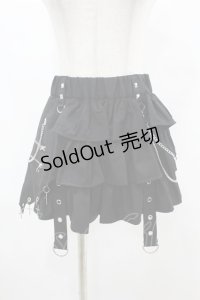 REFLEM / フリルティアードスカート  ブラック H-25-07-25-1039-PU-SK-KB-ZH