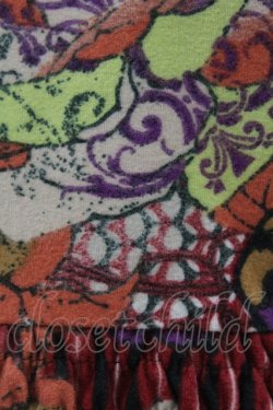 画像3: Ozz oneste / チュール重ねプリントチュニックトップス  赤×茶 H-25-07-25-1044-OO-TO-KB-ZH