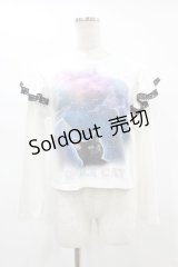 MILK / SPACE CATフリル  ホワイト H-25-07-25-1048-ML-TO-KB-ZH