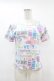画像1: Jane Marple / ブリティッシュロゴのカットソー  パープル×サックス H-25-07-25-1050-JM-TO-KB-ZH (1)