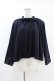 画像1: Jane Marple Dans Le Salon / Lambs wool saxony cape jacket  ネイビー H-25-07-25-1008-JM-JA-KB-ZH (1)