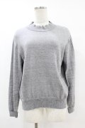 Jane Marple Dans Le Salon / Cotton-cashmere bow-ribbon turtleneck  ミックスグレー H-25-07-25-1052-JM-TO-KB-ZH