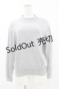 Jane Marple Dans Le Salon / Cotton-cashmere bow-ribbon turtleneck  ミックスグレー H-25-07-25-1052-JM-TO-KB-ZH