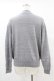 画像2: Jane Marple Dans Le Salon / Cotton-cashmere bow-ribbon turtleneck  ミックスグレー H-25-07-25-1052-JM-TO-KB-ZH (2)