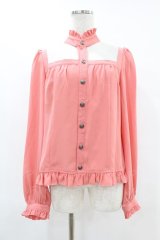 ALGONQUINS / スクエアネックホルタートップス F ピンク H-25-07-25-1053-AL-TO-KB-ZH