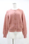 Jane Marple Dans Le Salon / Kid mohair bolero cardigan  ピンク H-25-07-25-1054-JM-TO-KB-ZH