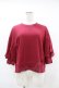 画像1: Jane Marple Dans Le Salon / Half puffy sleeve sweatshirt  ワイン H-25-07-25-1056-JM-TO-KB-ZH (1)