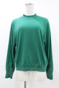 Jane Marple Dans Le Salon / Cotton-cashmere turtleneck sweater  グリーン H-25-07-25-1057-JM-TO-KB-ZH