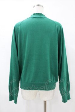 画像2: Jane Marple Dans Le Salon / Cotton-cashmere turtleneck sweater  グリーン H-25-07-25-1057-JM-TO-KB-ZH