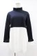 画像1: Jane Marple Dans Le Salon / Crumple collar pullover  ネイビー×オフホワイト H-25-07-25-1059-JM-TO-KB-ZH (1)