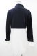 画像2: Jane Marple Dans Le Salon / Crumple collar pullover  ネイビー×オフホワイト H-25-07-25-1059-JM-TO-KB-ZH (2)