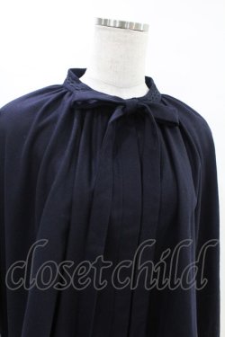 画像4: Jane Marple Dans Le Salon / Lambs wool saxony cape jacket  ネイビー H-25-07-25-1008-JM-JA-KB-ZH