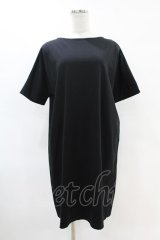 Na+H / バックベルト半袖ワンピース  黒 H-25-07-25-1009-PU-OP-KB-ZH