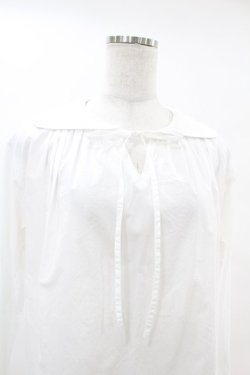 画像4: Jane Marple Dans Le Salon / レースピンタックブラウス  ホワイト H-25-07-25-1011-JM-BL-KB-ZH