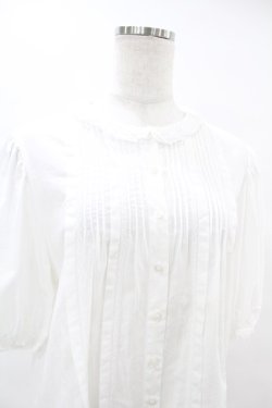 画像4: Jane Marple / レースピンタックブラウス  オフホワイト H-25-07-25-1012-JM-BL-KB-ZH