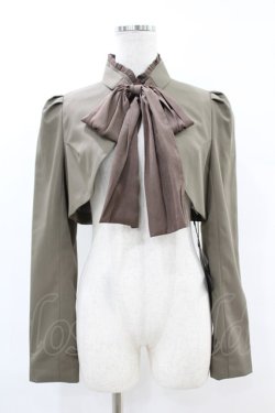 画像1: Sheglit / "Earl Grey"クラシカルボレロ  モスグリーン H-25-07-25-1013-EL-TO-KB-ZH