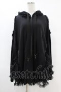 HANGRY&ANGRY / H&A VEIL FRILL DRESS PARKA  ブラック H-25-07-25-1015-HN-TO-KB-ZH