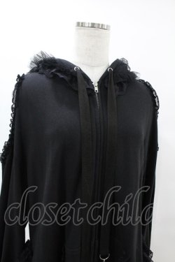 画像4: HANGRY&ANGRY / H&A VEIL FRILL DRESS PARKA  ブラック H-25-07-25-1015-HN-TO-KB-ZH