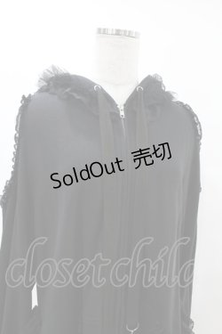 画像4: HANGRY&ANGRY / H&A VEIL FRILL DRESS PARKA  ブラック H-25-07-25-1015-HN-TO-KB-ZH
