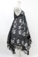 画像3: HANGRY&ANGRY / H&A PRINT & STRIPE BABY DOLL DRESS  ブラック H-25-07-25-1016-HN-OP-KB-ZH (3)