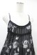 画像4: HANGRY&ANGRY / H&A PRINT & STRIPE BABY DOLL DRESS  ブラック H-25-07-25-1016-HN-OP-KB-ZH (4)