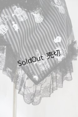 画像5: HANGRY&ANGRY / H&A PRINT & STRIPE BABY DOLL DRESS  ブラック H-25-07-25-1016-HN-OP-KB-ZH